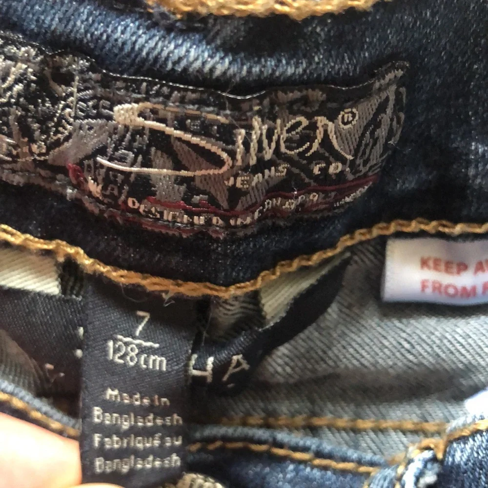 Sasha girls silver jeans - Picture 4 of 6